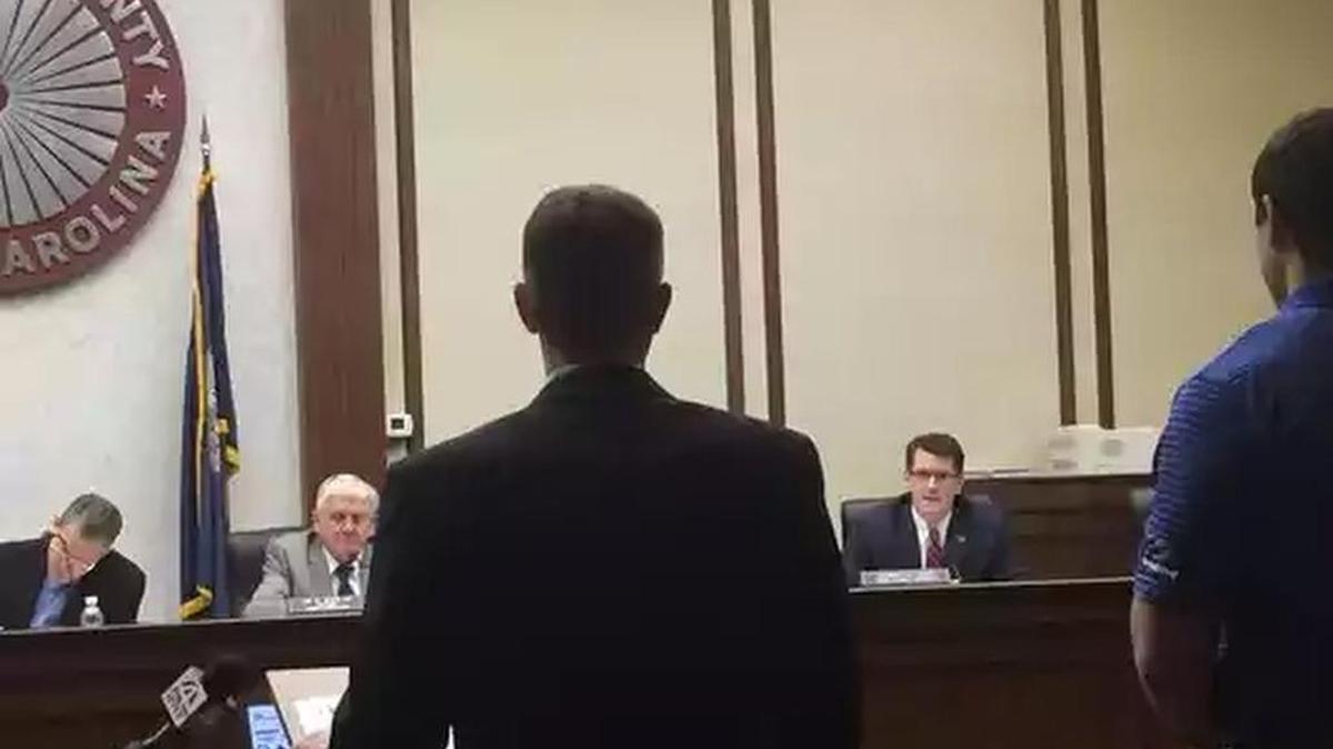 Dominion Carolina Gas Transmission officials face questions from Laurens County Council Tuesday night.