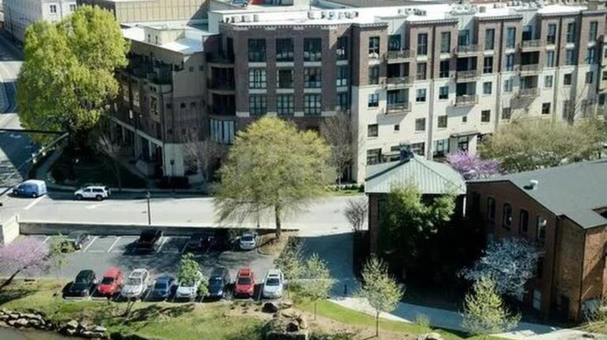 Greenville’s skyline from the Embassy Suites hotel March 21, 2016.