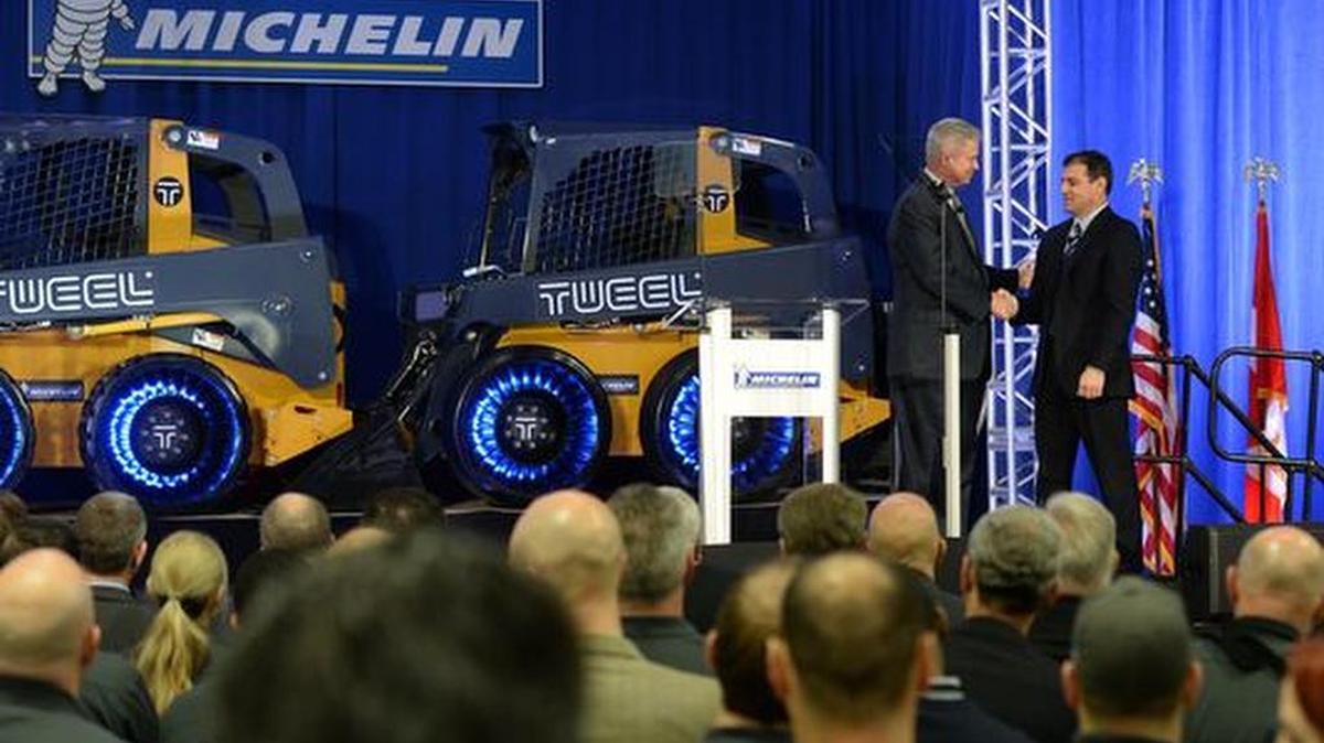 Michelin North America opened its first plant to make the airless Tweel tire in the southern Greenville County community of Moonville in 2014.
