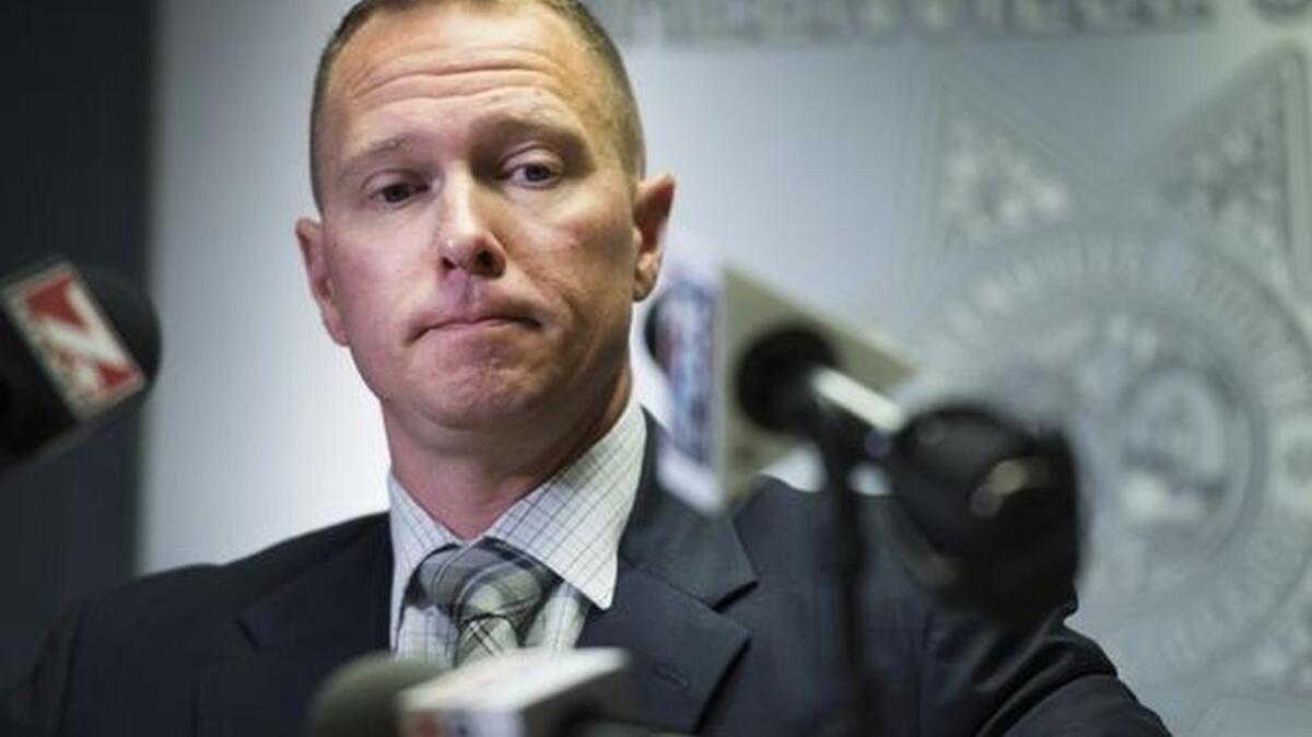 Greenville County Sheriff Will Lewis holds a press conference and admits to having an affair, but denies sexual assault allegations, to the media at the Law Enforcement Center on Thursday, October 19, 2017.