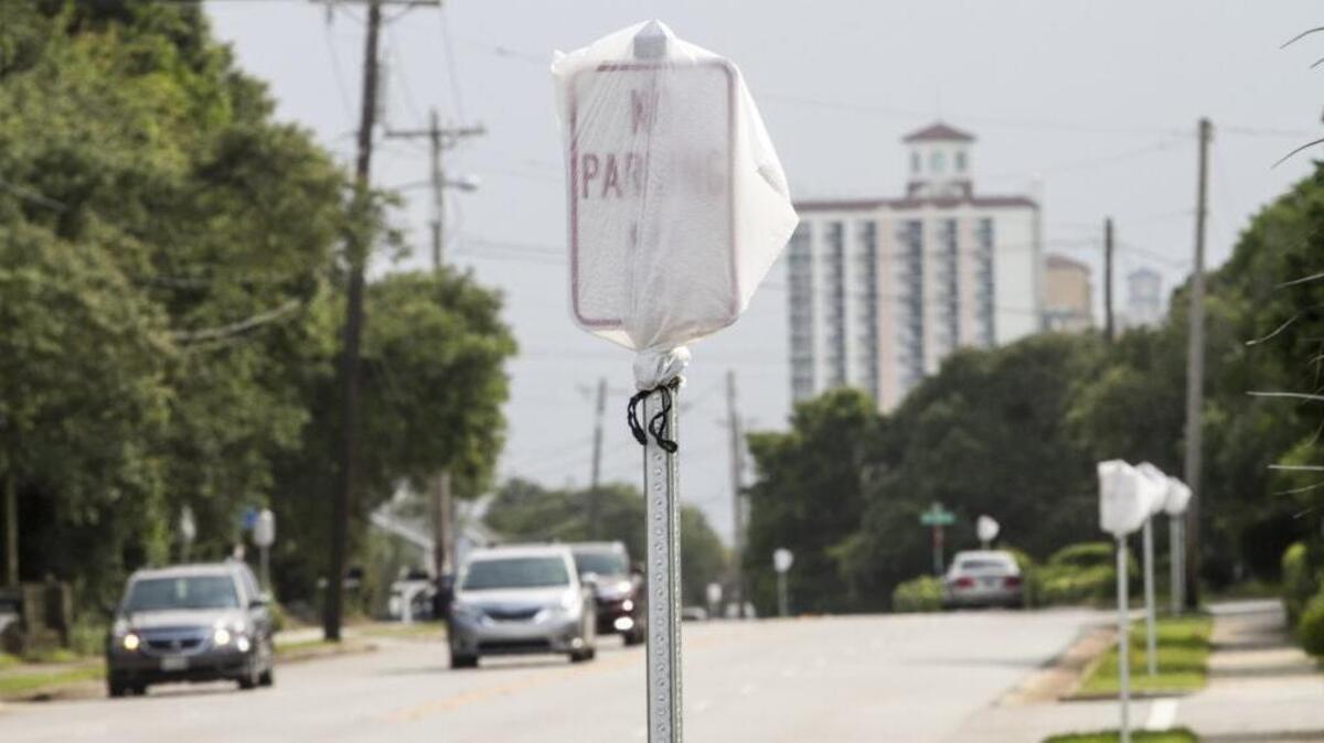City workers have put up new parking signs along what is known as “The Golden Mile” in Myrtle Beach.