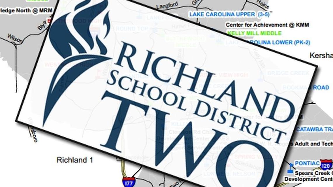 Richland 2 school district map and logo