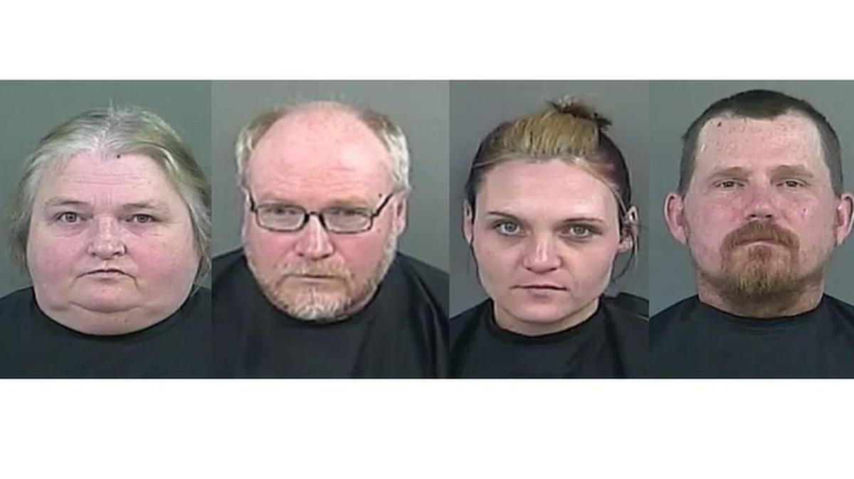 (From the left) Wilbur Lou Vanadore, Stanley Thomas Vanadore, Kayla Marie Brown , Brandon Dean Pressley