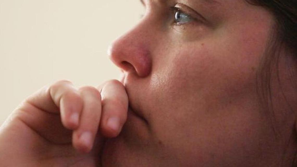 Melissa McCullough, electrical and communication services coordinator at Clemson, listens in on an M.S. thesis defense on at Clemson Nov. 4.