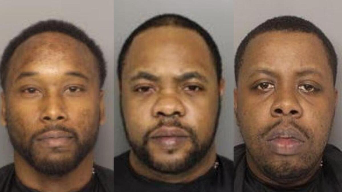 (From the left) Michael Copeland, Gary Orlando Dunlap, Jumarkis Jovan Dunlap