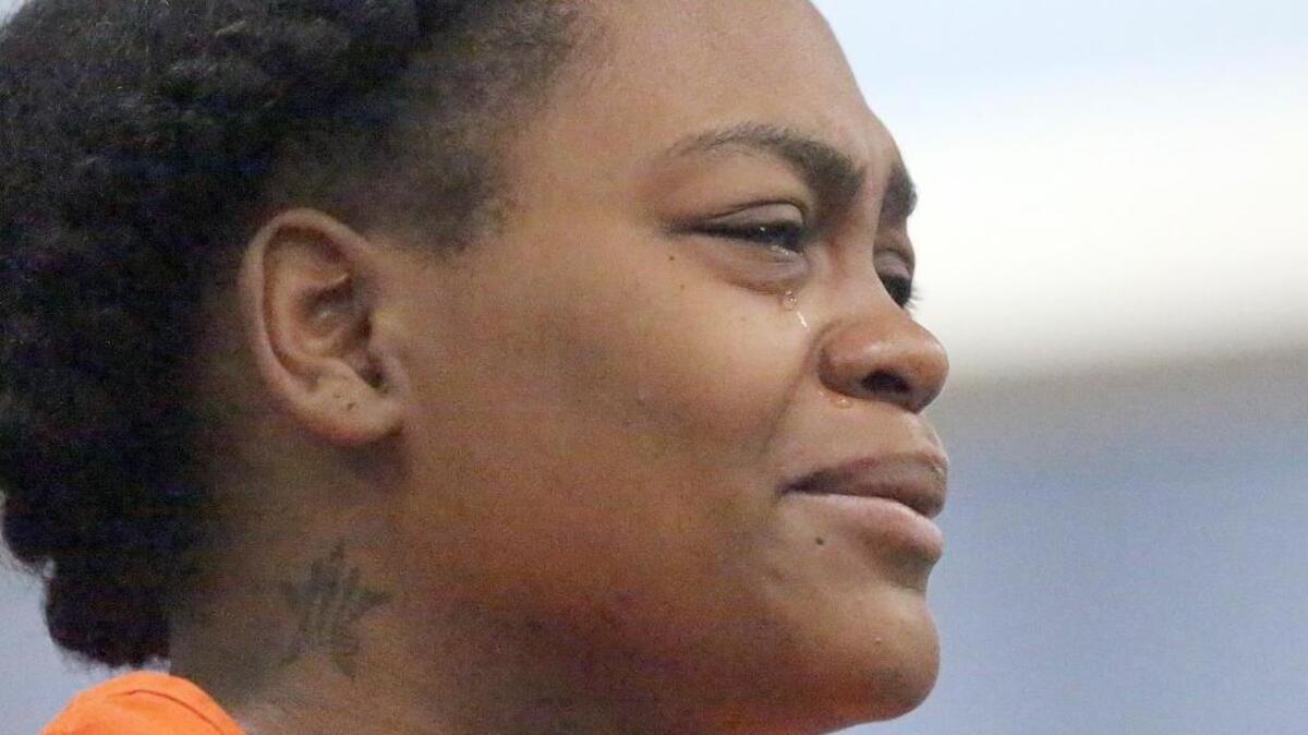 “I’m extremely sorry for what happened,”Jameisha Katara Alexander tells the magistrate as she is denied bond for a murder charge in the drowning death of her six-week-old son. Bond was denied on Tuesday, July 19, 2016, at J. Reuben Long Detention Center in Conway. The child was found in a pond near Tanger Outlets off U.S. 501 late Saturday night.