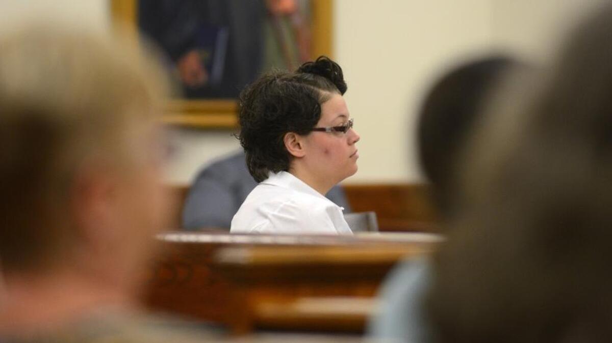 Jasmine Femia listens as closing arguments are given by 14th Circuit Assistant Solicitor Hunter Swanson during the second day of her trial on Wednesday, August 24, 2016, at the Beaufort County Courthouse in Beaufort. Femia has been charged with conspiracy and murder in the shooting death of Nicholas Degros on January 9, 2015.