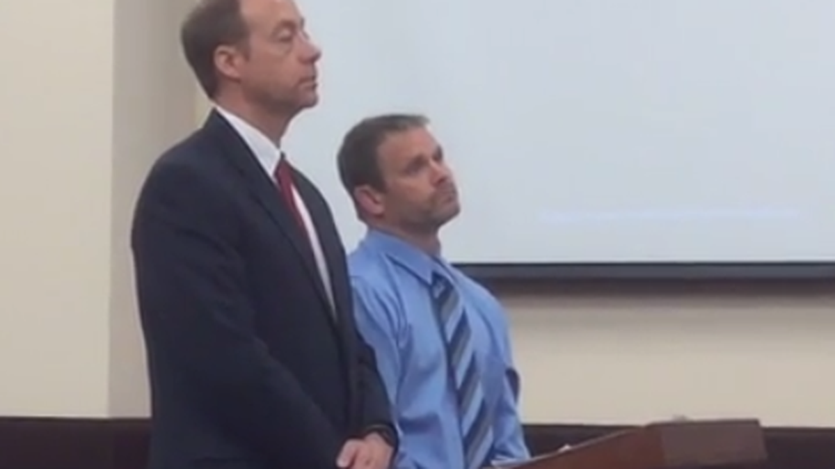 Jason Ray Grant, right, with his attorney, 16th Circuit Assistant Public Defender Phil Smith, pleaded guilty Wednesday to felony unlawful neglect of a child charges.
