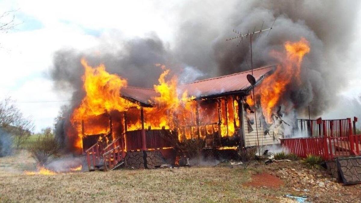 House fire in Fair Play, SC on Thursday, February 25, 2016