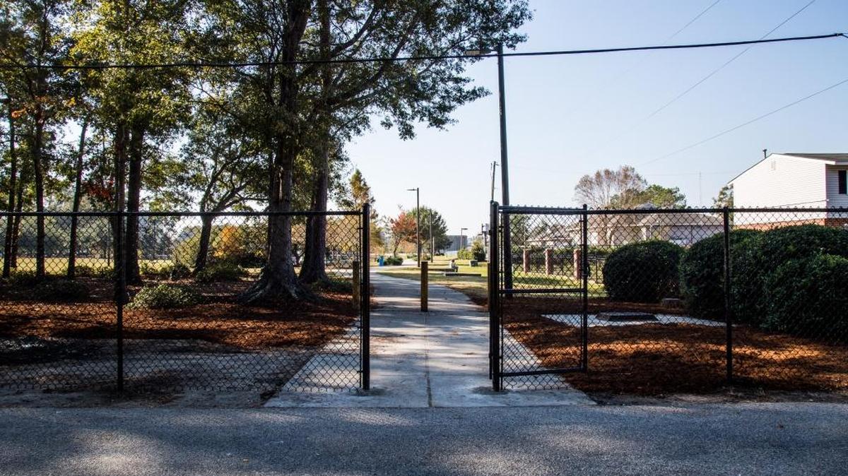 An entrance to Futrell Park.