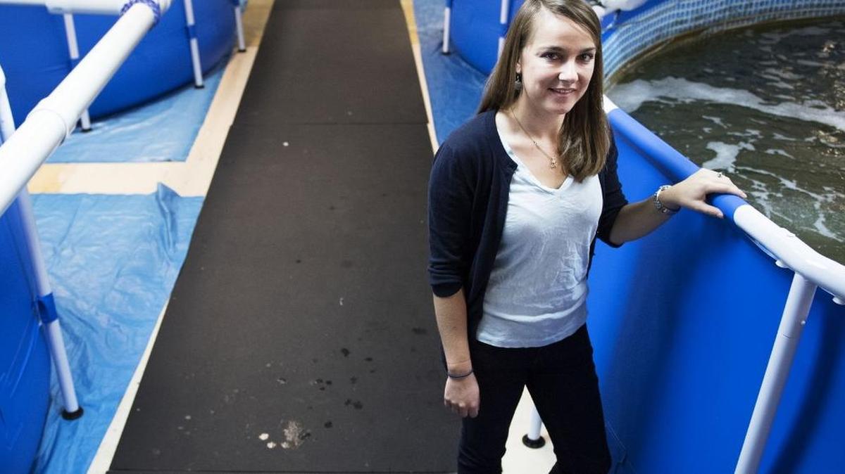 Valeska Minkowski, a marine biologist, started Urban Seas Aquaculture, a full-scale, environmentally friendly shrimp farm.