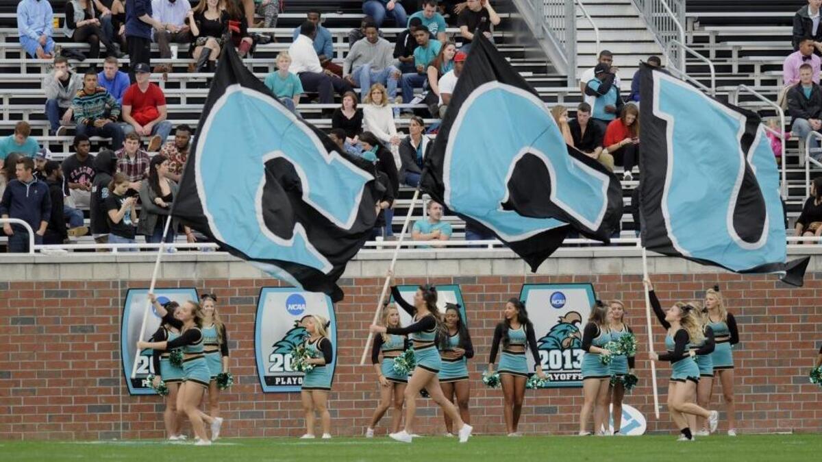 The Coastal Carolina cheerleading squad has a new coach.