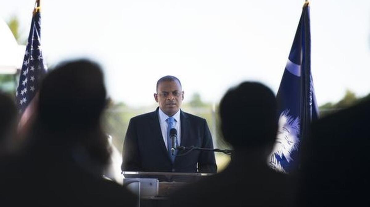 U.S. Secretary of Transportation Anthony Foxx visits ITIC in Greenville on Friday, September 30, 2016.