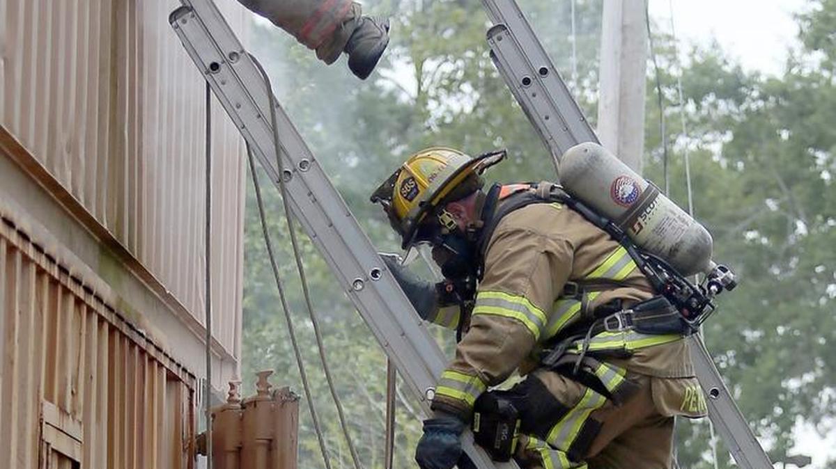 Firefighters participate in Hands On Training at Myrtle Beach Fire Department Training Grounds off South Kings Highway on Wednesday, June 14, 2017. First responders from across the state are participating in the training.