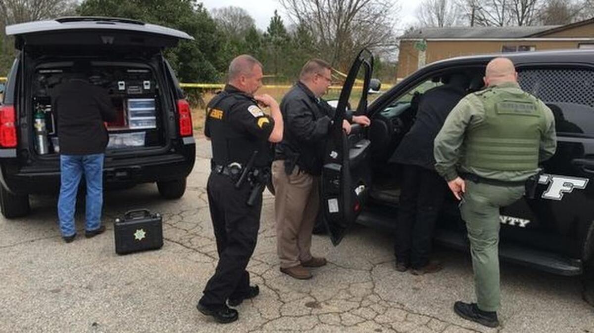 Authorities are investigating after a newborn baby was found dead in a field in Anderson County.