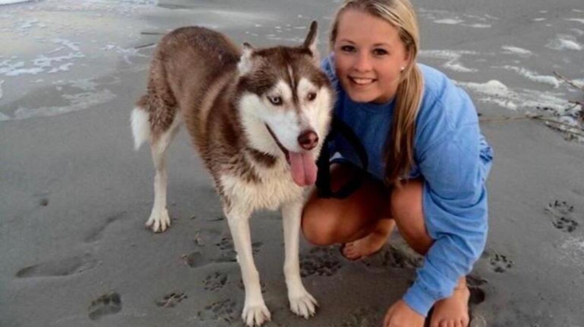Carter Julseth with the family pet, Kodah.