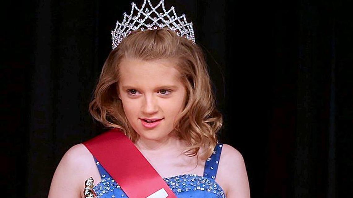 Hannah Collins wins Young Miss at Walterboro’s annual Miss Rice Festival on April 9, 2016 at the Performing Arts Center at Colleton County High School. Collins, 11, is fighting for her life after contracting a deadly amoeba while swimming in the Edisto River in Charleston County.