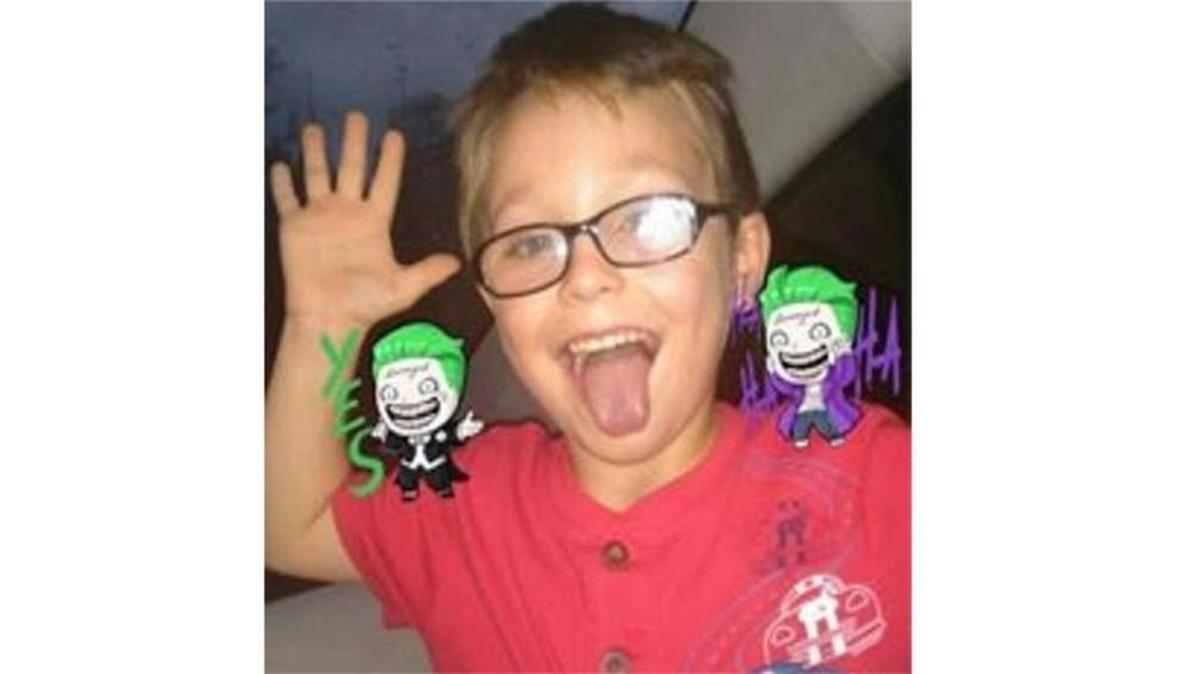 Jacob Hall, 6, who was shot in the leg at Townville Elementary School on Wednesday, Sept. 28, 2016.