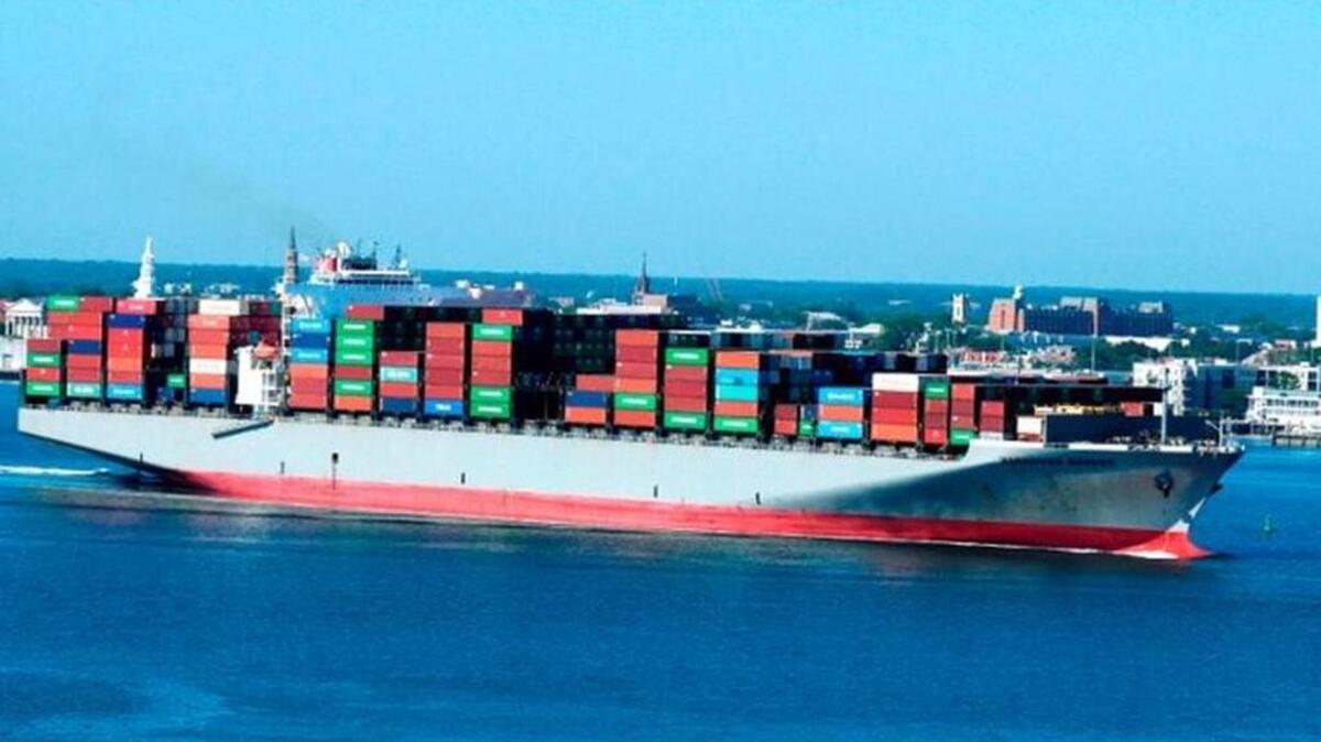 The “K” Line vessel Hannover Bridge arrives in Charleston, the inaugural call of a post-Panamax size vessel to South Carolina Ports Authority after transiting the newly-opened Panama Canal expansion.