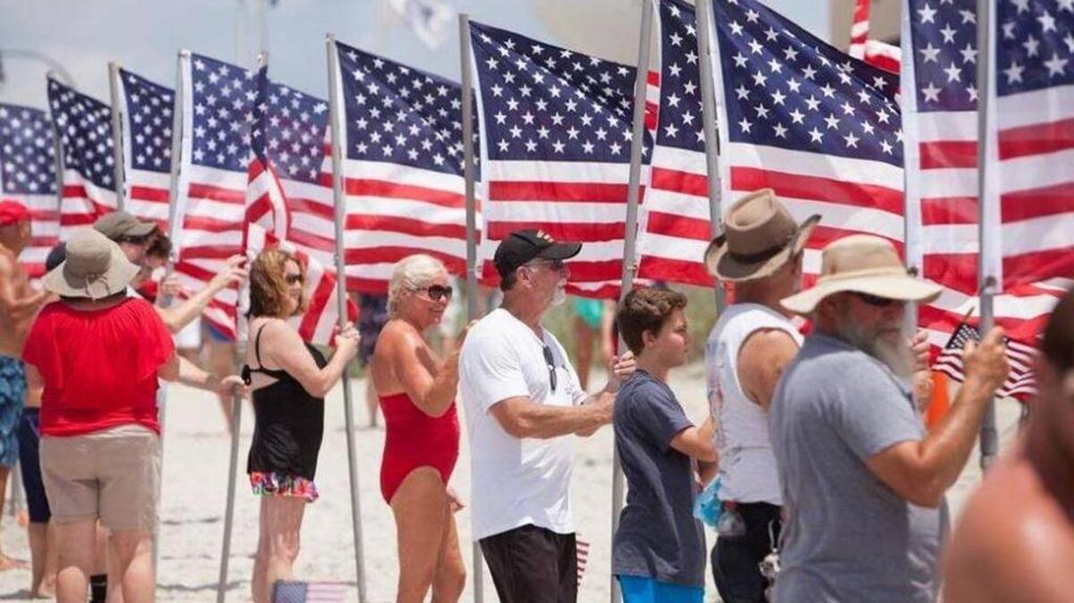 Celebrating Independence Day at Myrtle Beach, SC.
