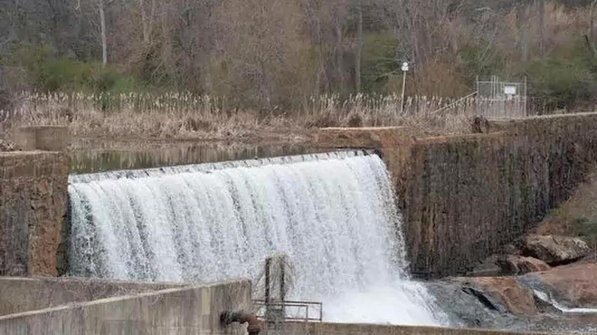 Lake Conestee dam on Thursday, February 2, 2017.