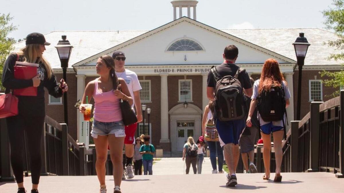 Students walk between classes at Coastal Carolina University. The school’s board of trustees voted Thursday to increase student tuition by 3.29 percent.