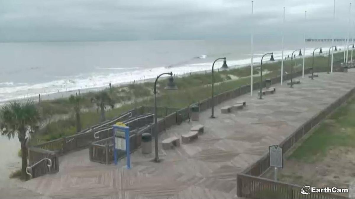 The famous boardwalk at Myrtle Beach, S.C.
