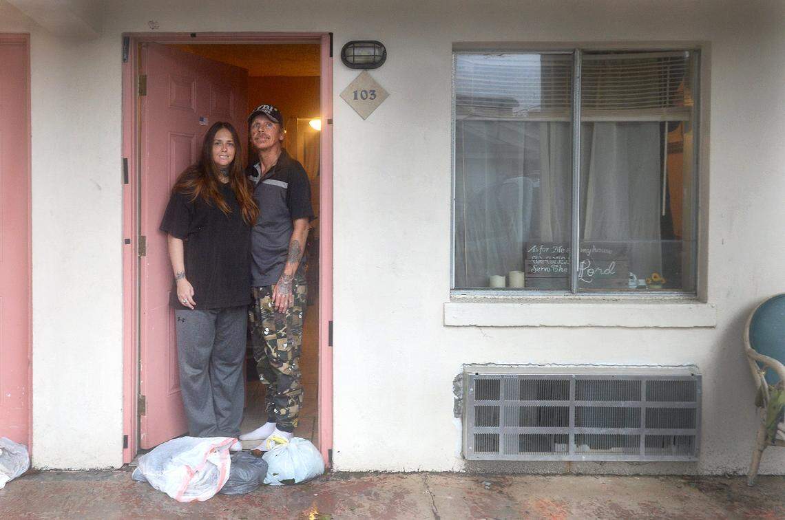 Just two blocks from the beach, Jack and Sarah Bullins, have lived on the first floor of Casa Del Oro in Myrtle Beach for seven months. While Sarah was worried about storm surge Jack was confident they’d be alright through the night, and they were. Saturday morning found them a little groggy but hail, healthy and dry.