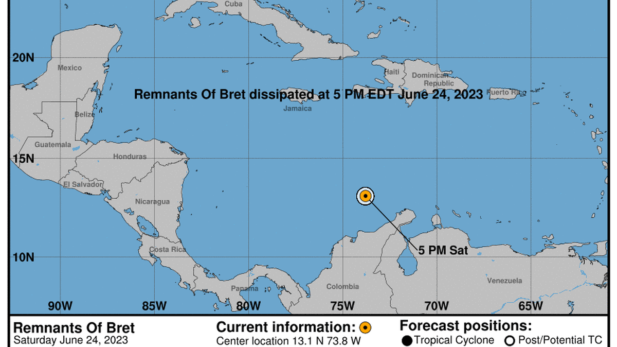 This graphic created by the National Weather Service/NCEP Weather Prediction Center (WPC) shows the projected path.
NATIONAL HURRICANE CENTER