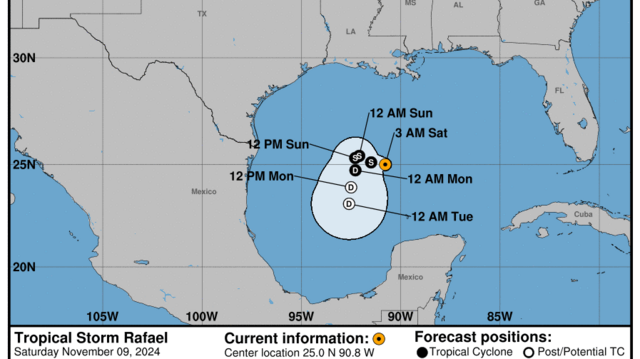 Tropical Storm Rafael path, advisory & warnings | The State