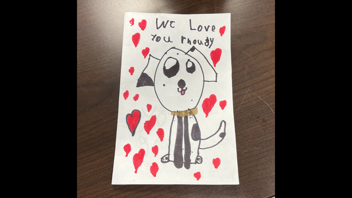 A South Carolina shelter shared photos of a touching note that children left for a beloved dog.