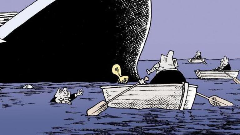 Ariail on the ship-wrecked GOP