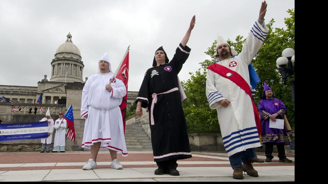 
Klansmen rally in Kentucky in this 2012 photo.
