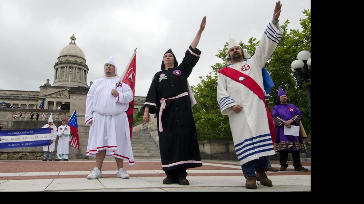 
Klansmen rally in Kentucky in this 2012 photo.
