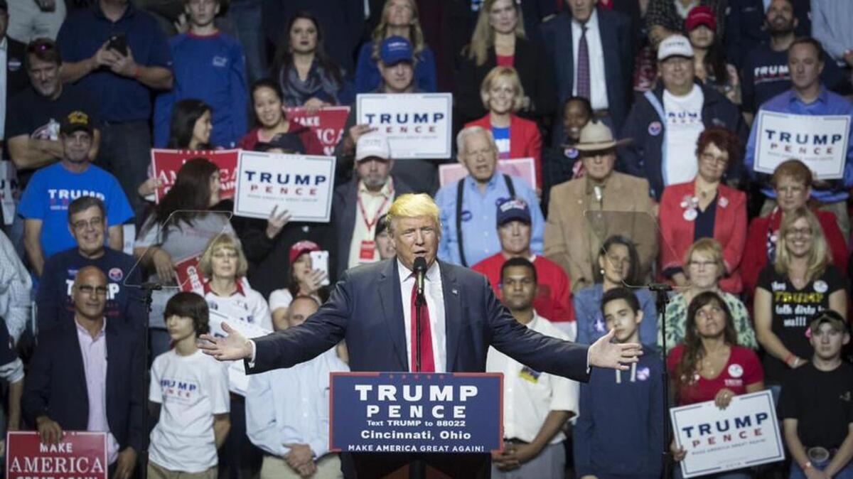 Republican presidential candidate Donald Trump