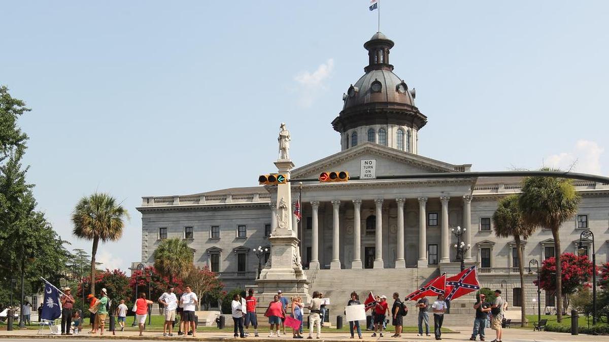 The Confederate flag was removed last summer from its position on the SC State House grounds.