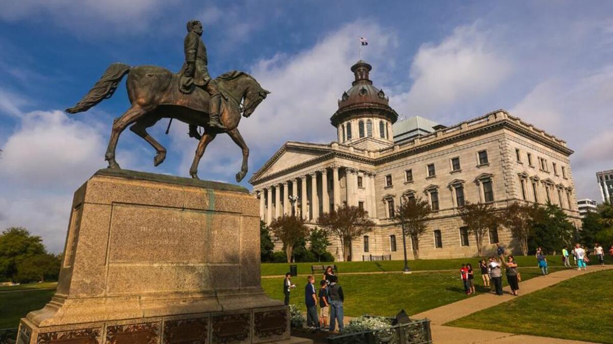 The Wade Hampton monument on the SC State House grounds