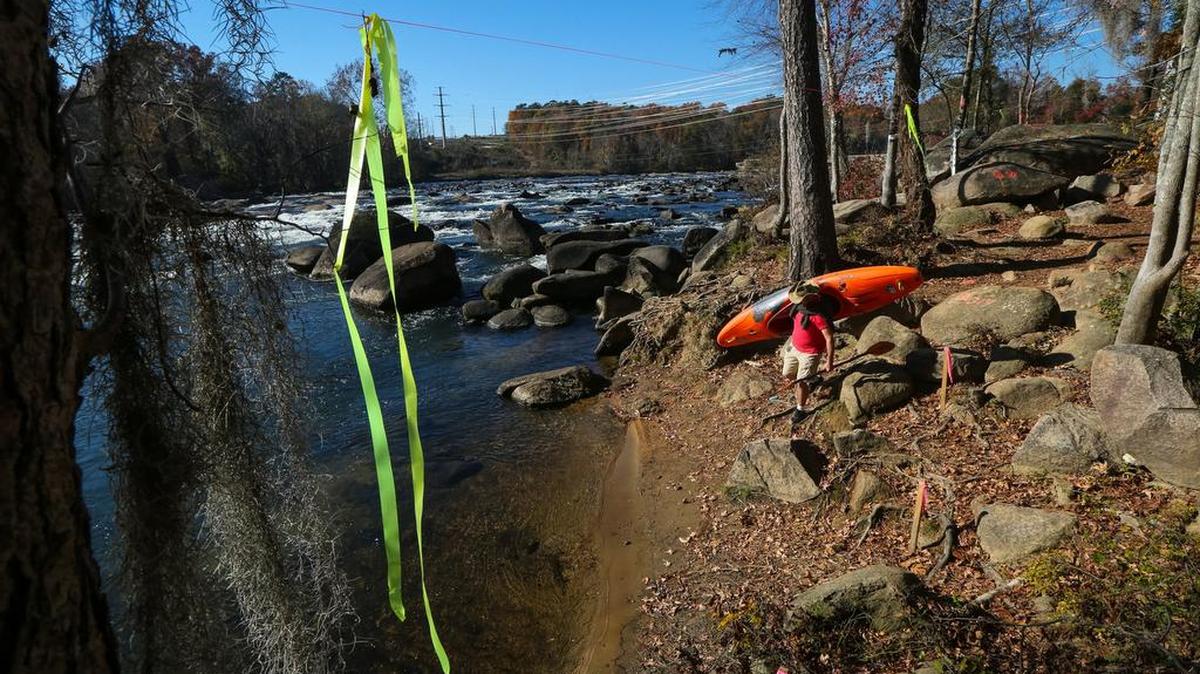 A planned boardwalk that will span this section of the Saluda River’s confluence with the Broad River is drawing opposition.