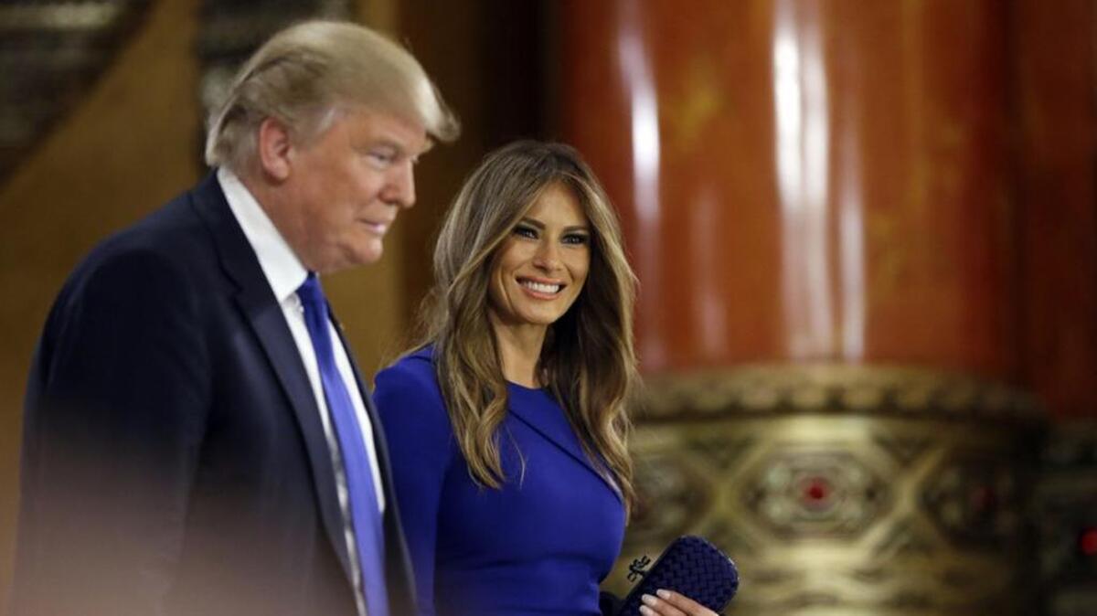 Donald Trump with his current wife