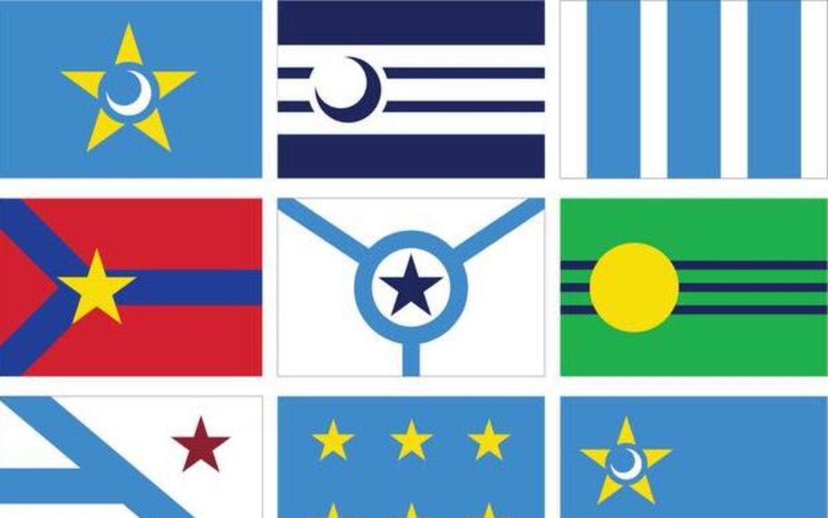 Finalists for the new Columbia, SC, flag