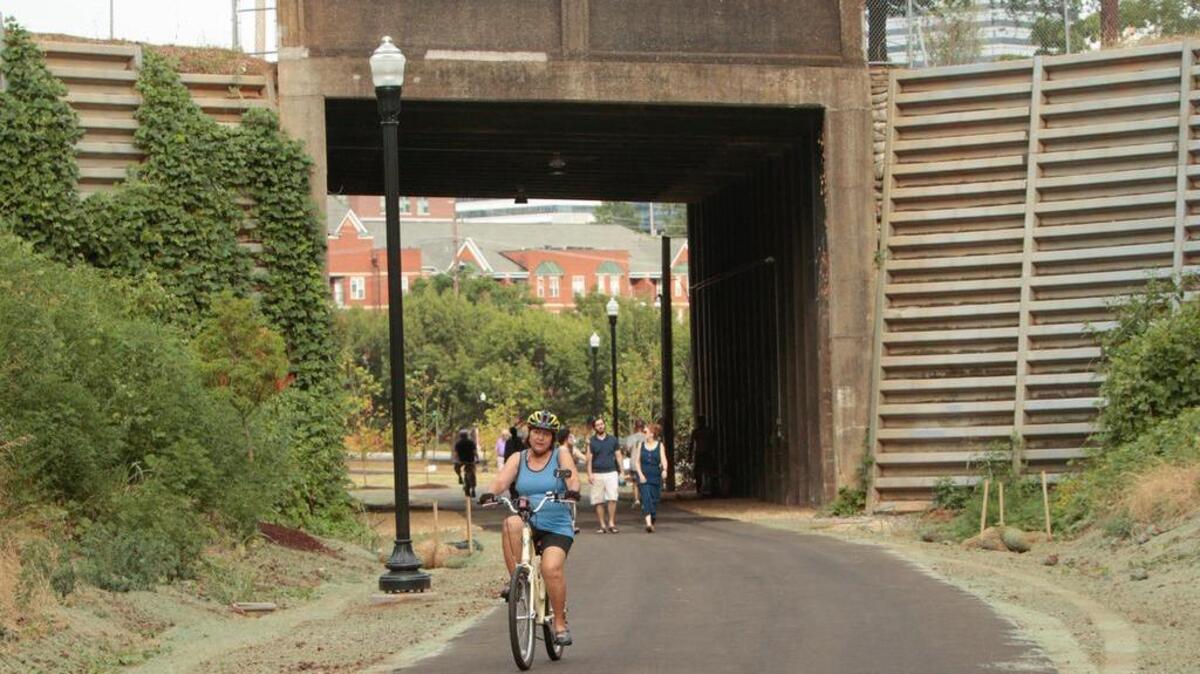 A trail connecting the Vista with the neighborhoods north of Elmwood Avenue was funded with $1.2 million from Richland County’s penny sales tax for transportation.