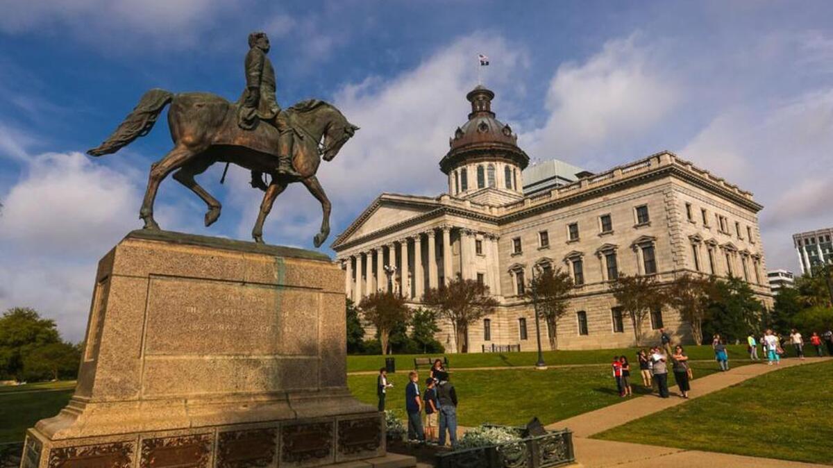 The Wade Hampton monument on the SC State House grounds