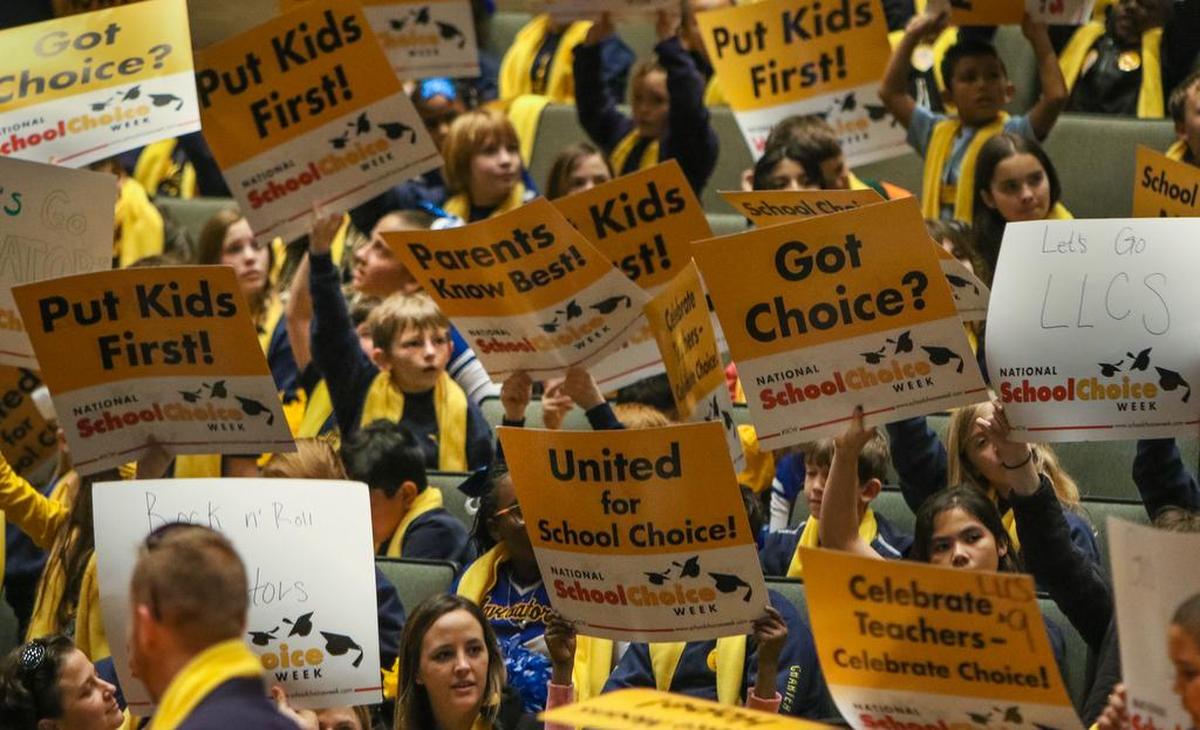 Advocates of private and public school choice gather for the 2016 My SC Education Rally in Columbia.