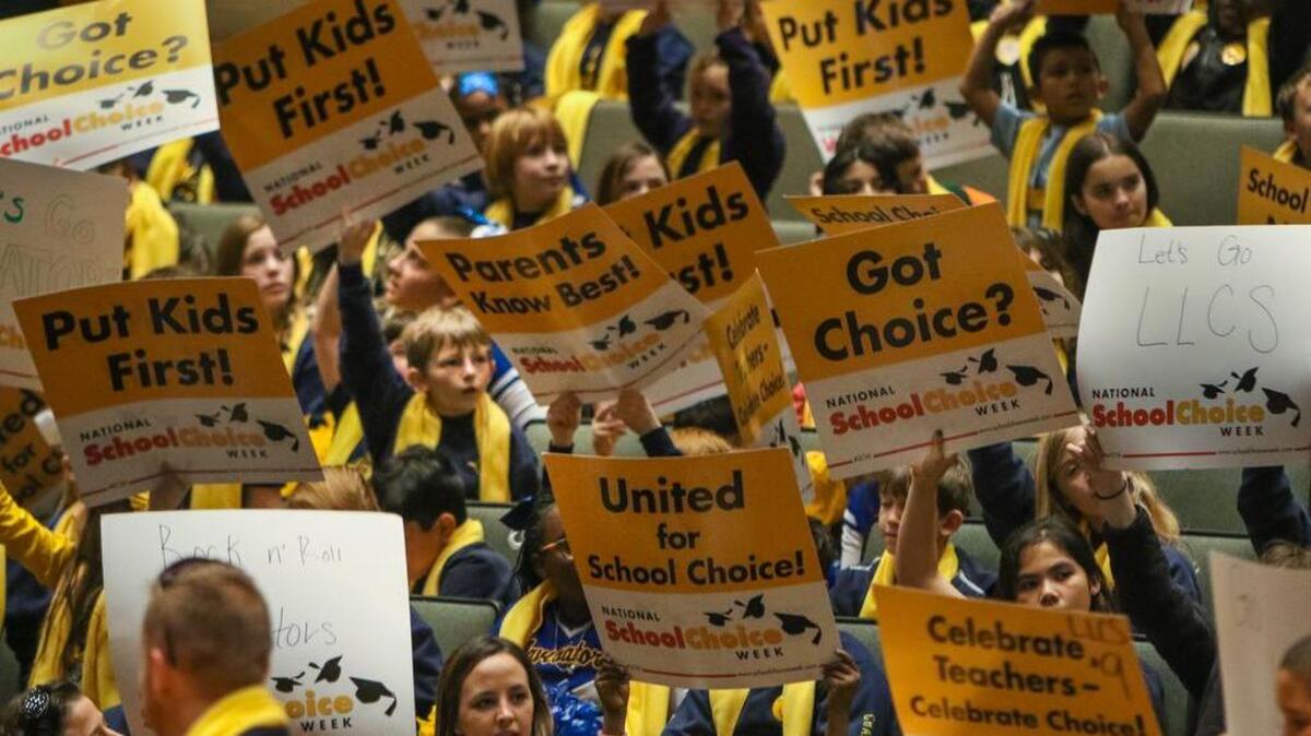 Advocates of private and public school choice gather for the 2016 My SC Education Rally in Columbia.