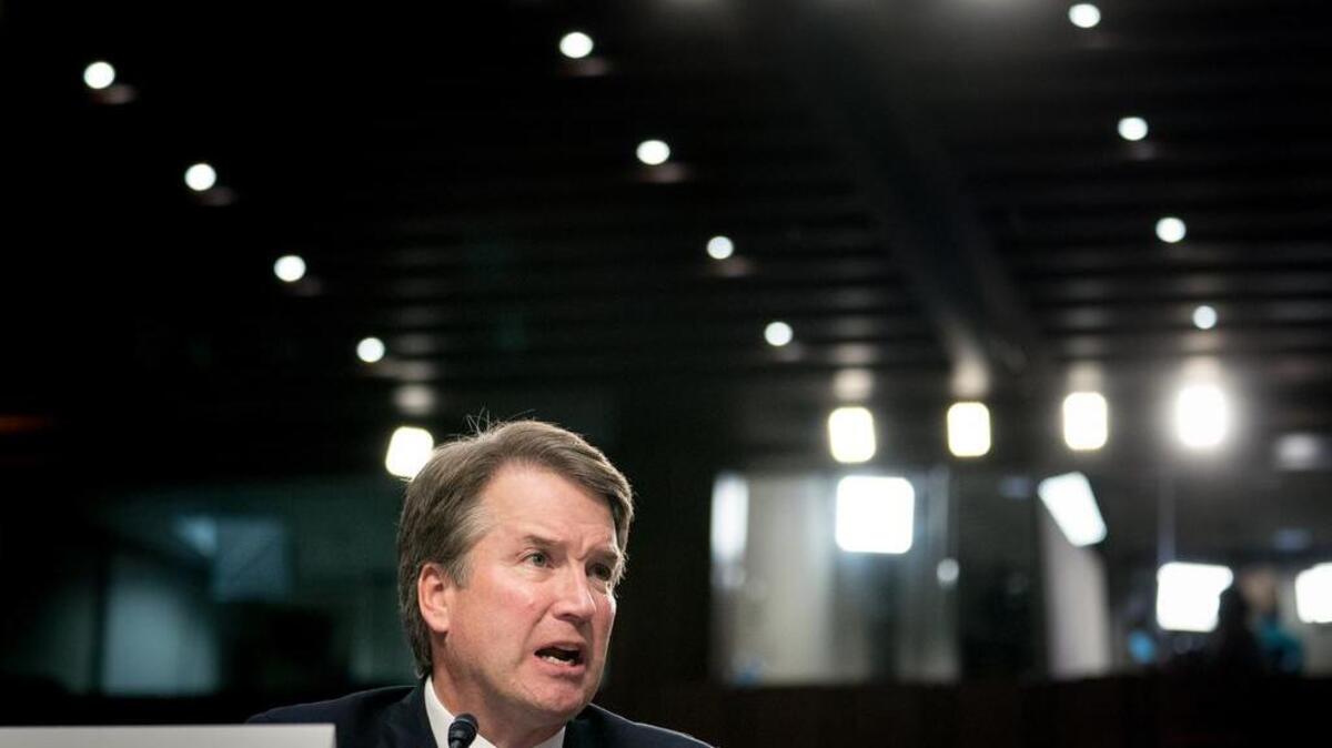FILE -- Judge Brett Kavanaugh, President Donald Trump’s nominee for the Supreme Court, testifies on the third day of his confirmation hearing before the Senate Judiciary Committee on Capitol Hill in Washington, Sept. 6, 2018. Long-ago allegations against Kavanaugh are being assessed under different social and cultural conventions than when the episode allegedly occurred. (Erin Schaff/The New York Times)