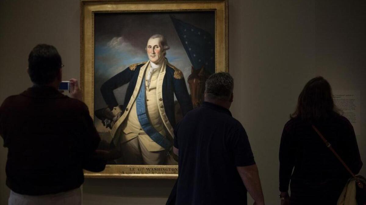 Portrait of George Washington, by Charles Willson Peale, at the National Portrait Gallery