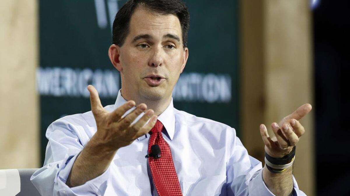 
Republican presidential candidate, Wisconsin Gov. Scott Walker
