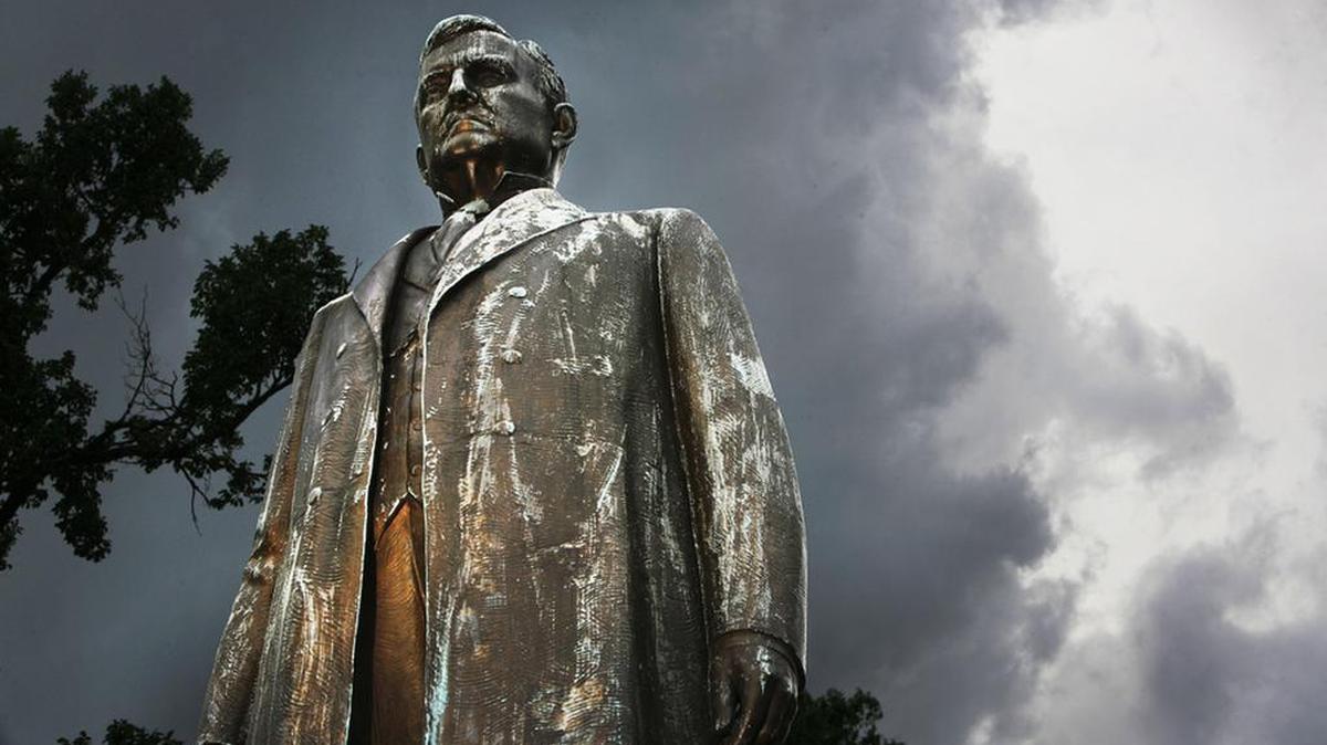 The monument of Benjamin Ryan Tillman on the SC State House grounds