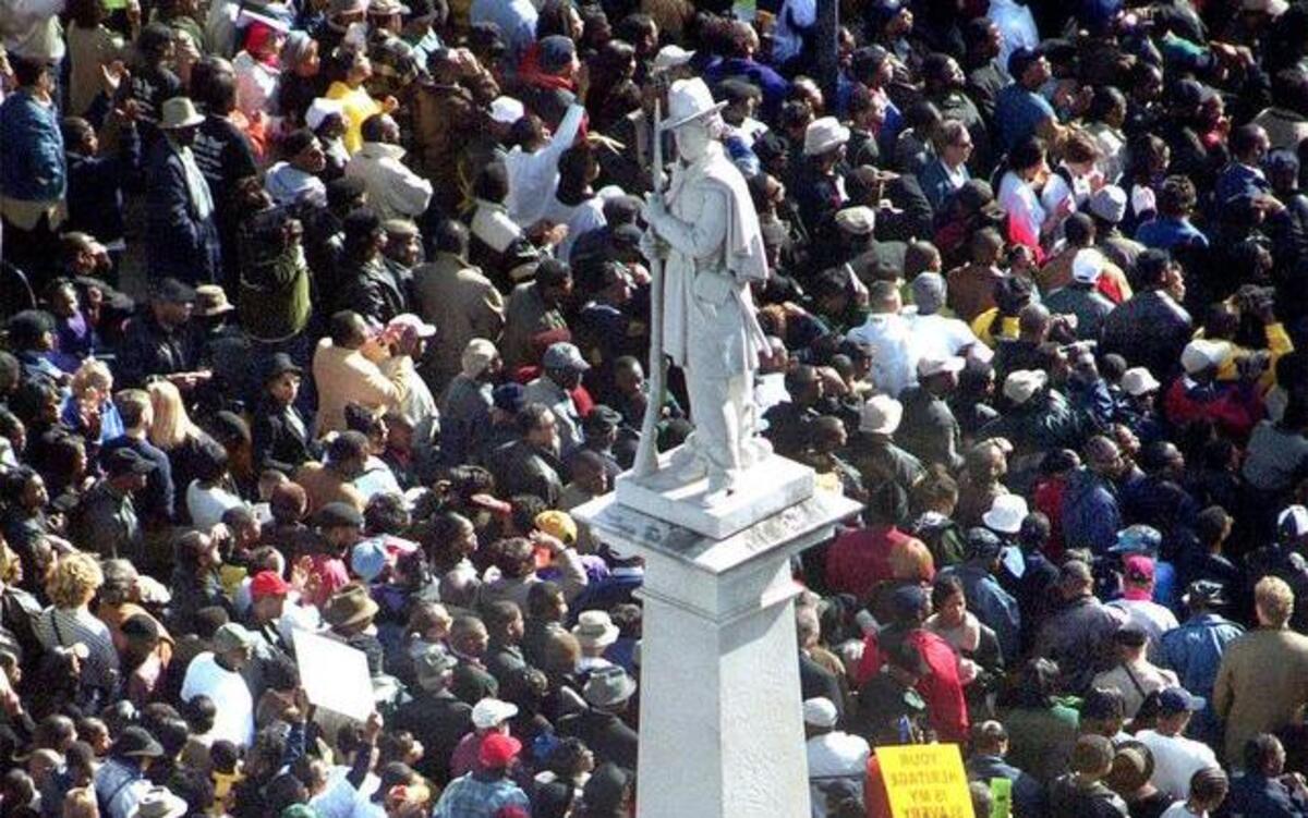 The Confederate soldier monument on the SC State House grounds.