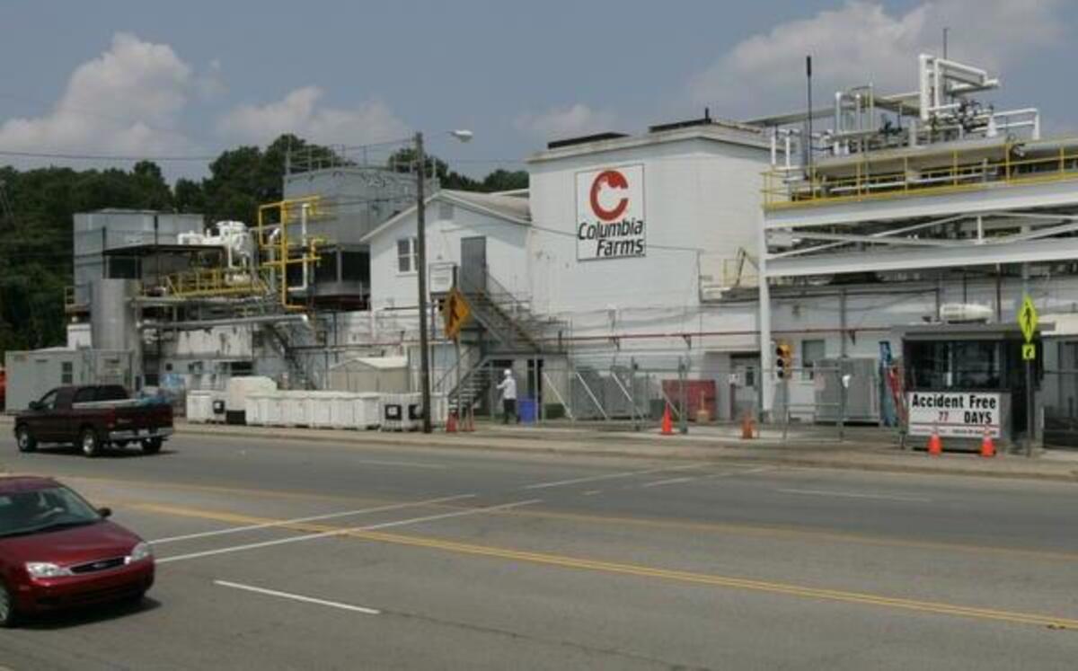 The Columbia Farms chicken plant on Sunset Boulevard in West Columbia